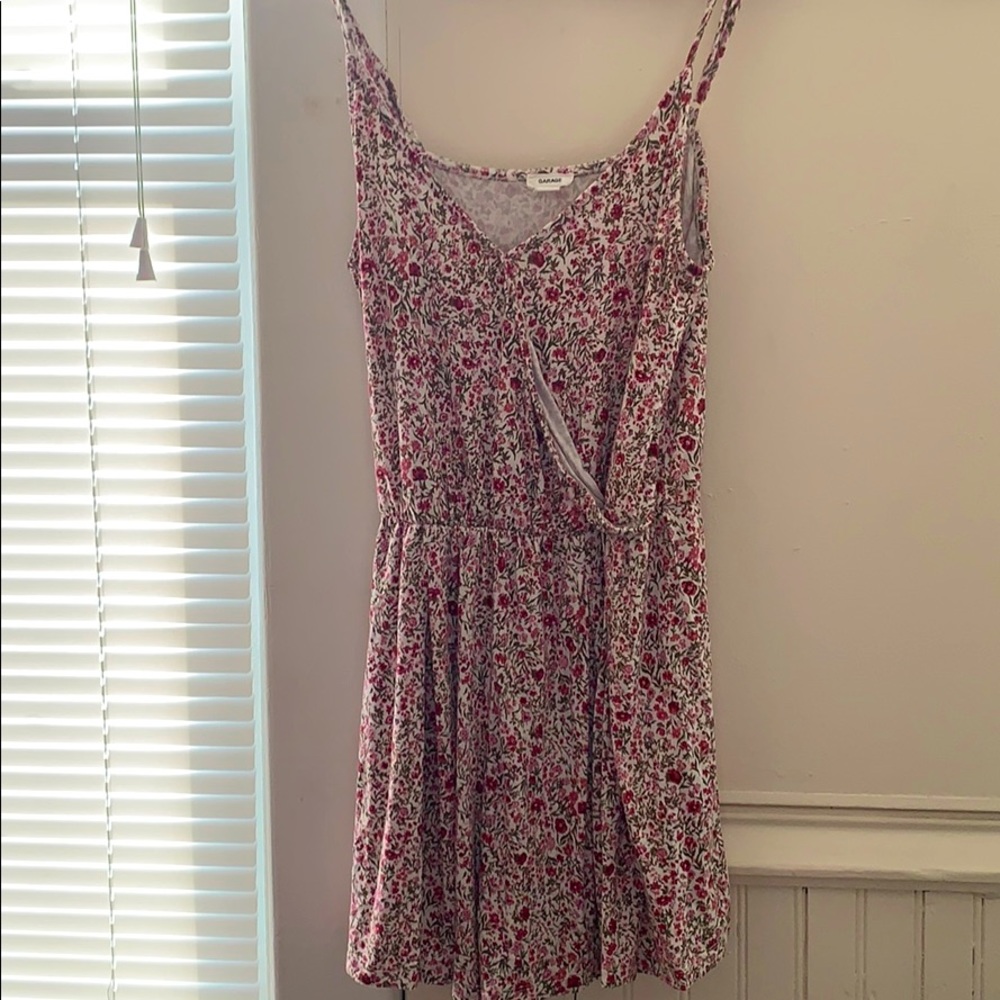 Stretchy floral romper
